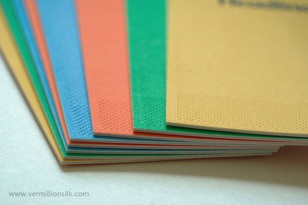 Duplex Business Cards Vermillion Silk