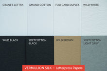 Load image into Gallery viewer, Letterpress Business Cards